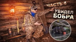 Строительство землянки у реки Кама | Увидел бобра | Почти доделал стенки | Часть 4