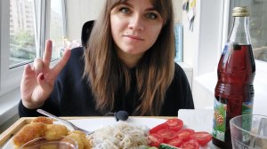 Мукбанг наггетсы , стеклянная лапша, овощи, под ваши ИСТОРИИ #мукбанг #фудблогер