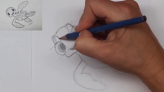 How to Draw Finding Dory Characters | Squirt | Step by Step Narrated Drawing Tutorial смотреть онлайн