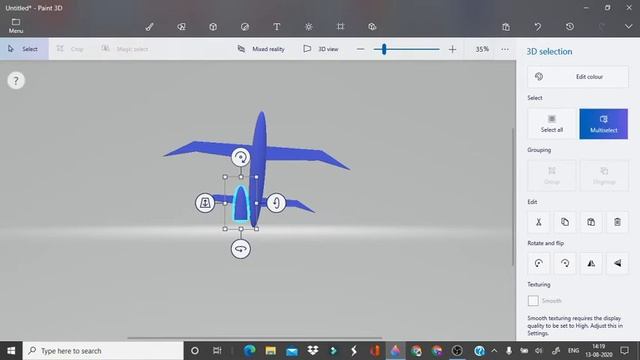 DRAW 3D ELECTRIC PLANE WITH PAINT 3D!!!!! смотреть онлайн