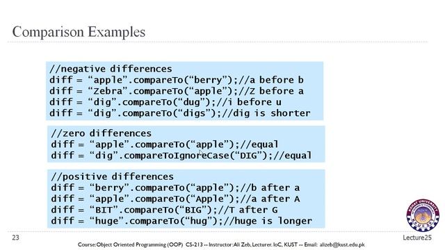 Lecture 25-V2- Object Oriented Programmin in Java - Strings смотреть онлайн