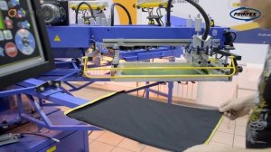 ВОДНЫЕ КРАСКИ VIRUS. 4 ЦВЕТА. ПЕЧАТЬ НА АВТОМАТИЧЕСКОЙ ТРАФАРЕТНОЙ МАШИНЕ PRINTEX HURRICANE SLE