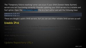 Troubleshooting "Temporary failure resolving" Error in Ubuntu apt-get Update
