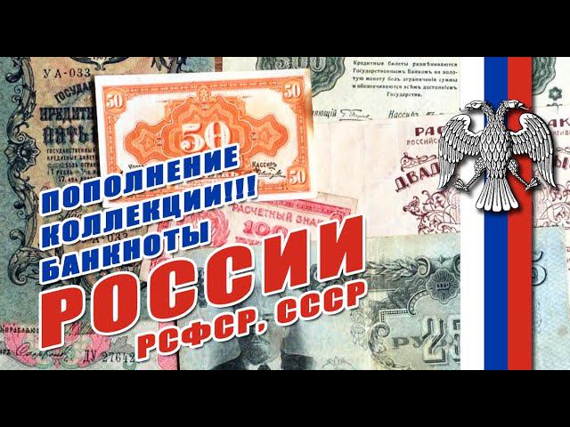 Пополнение коллекции // Банкноты России, РСФСР, СССР ✯☭