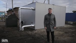 Автоматическая твердотопливная модульная котельная на 800 кВт