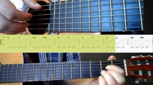 Разбор на гитаре мелодии "Канон ре мажор"- Пахельбель