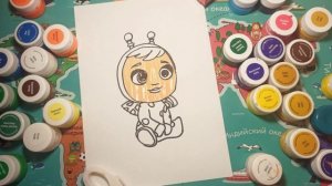 Как нарисовать Cry Babies - Божья коровка Леди / How to draw Cry Babies