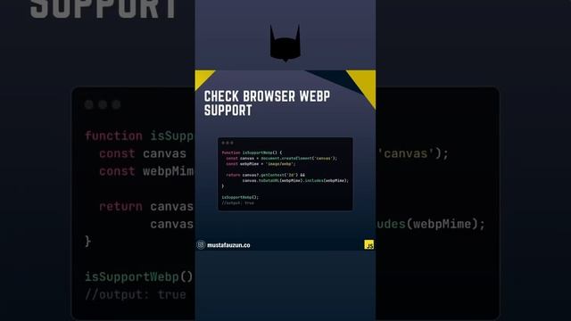 Javascript, Check Browser Webp Support #javascript