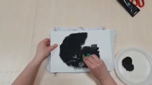 Нетрадиционная техника рисование по ткани акриловыми красками