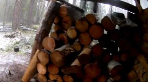 Охота в Коми, будни в тайге.