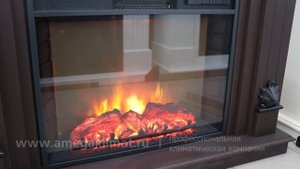 Электрокамин с эффектом живого пламени Real Flame Philadelfia и очаг Sparta 25,5