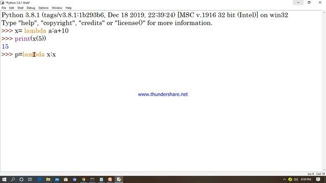 #22 Lambda in Advanced python with demo/#tutorial for  python beginners/functions in python withdem