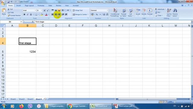 Lecture 3 : (part1) Microsoft Office Excel 2007 смотреть онлайн