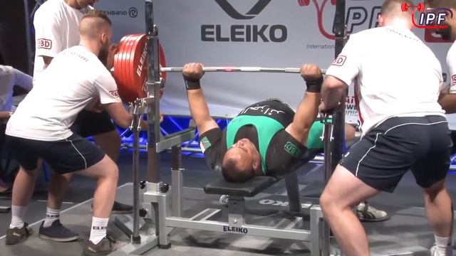 Ilyas Boughalem 281.5 kg/621 lbs raw bench press WR at 120 kg+ WC (IPF Worlds 2018) смотреть онлайн