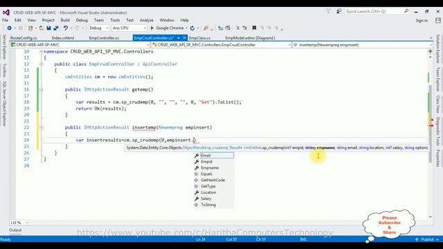 CRUD Operations With Single Stored Procedure WEB API MVC смотреть онлайн