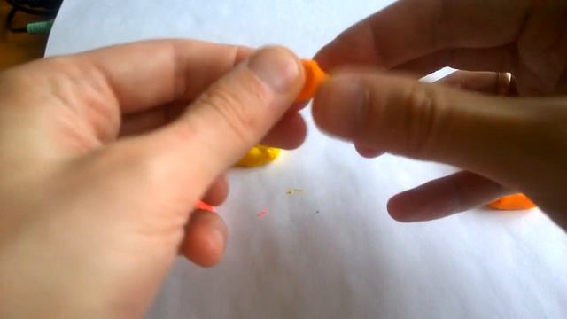 Как СДЕЛАТЬ ОРАНЖЕВЫЙ ЦВЕТ из пластилина