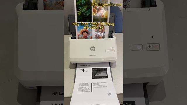 Máy scan HP 2000 S2, scan tài liệu 2 mặt tự động tốc độ nhanh. #mayscan #hp2000s2 #mayscan2mat