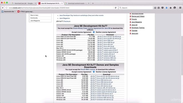 The Complete LibGDX Game Course Using Java : Downloading Java JDK And Android Studio смотреть онлайн