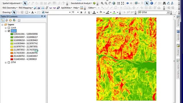Slope map in ArcGIS смотреть онлайн