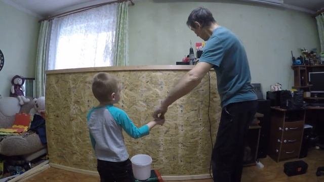 Скалодром дома своими руками от Леонида.
