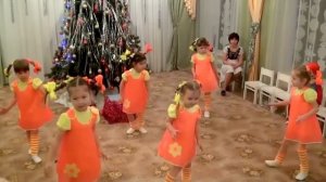 Новогодний утренник в детском саду Веселый танец "Пеппи"
