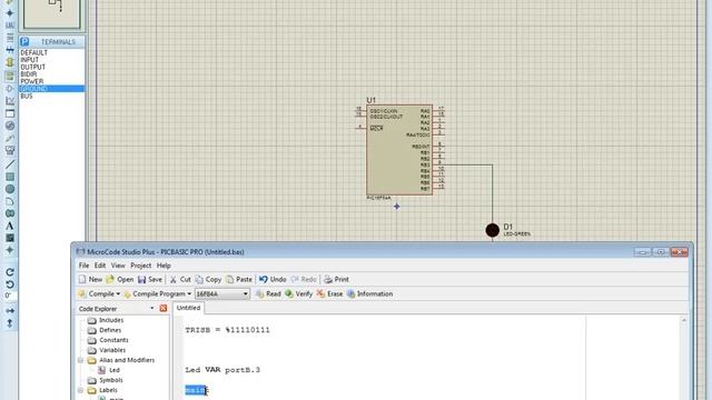 Программирование на PicBasic Pro Урок №1 смотреть онлайн