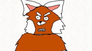 нарисовала красную панду из мультика Я краснею