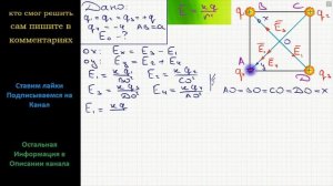 Физика В вершинах квадрата со стороной a расположены три положительных заряда +q и отрицательный –q