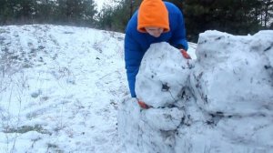 Построили Крутой Дом Из Снега !!! /  Снежная Крепость