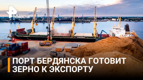 В порт Бердянска начали завозить зерно на отгрузку для продажи за рубеж / РЕН Новости
