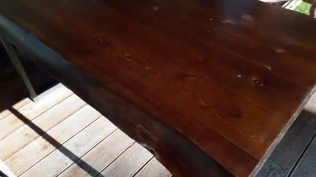 Столы loft из массива кедра в беседке /ekedr.ru/ смотреть онлайн