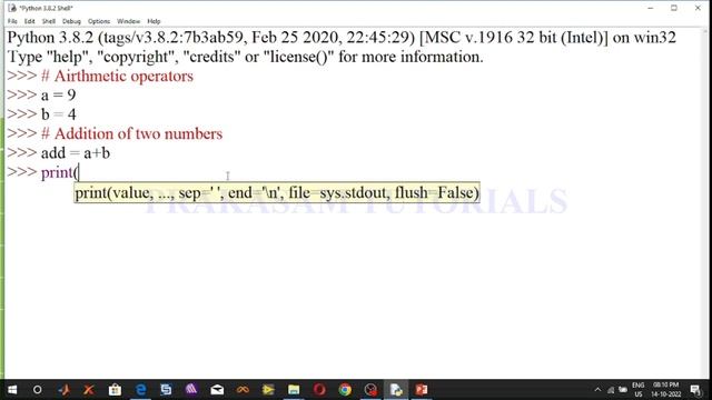 Python Arithmetic Operators