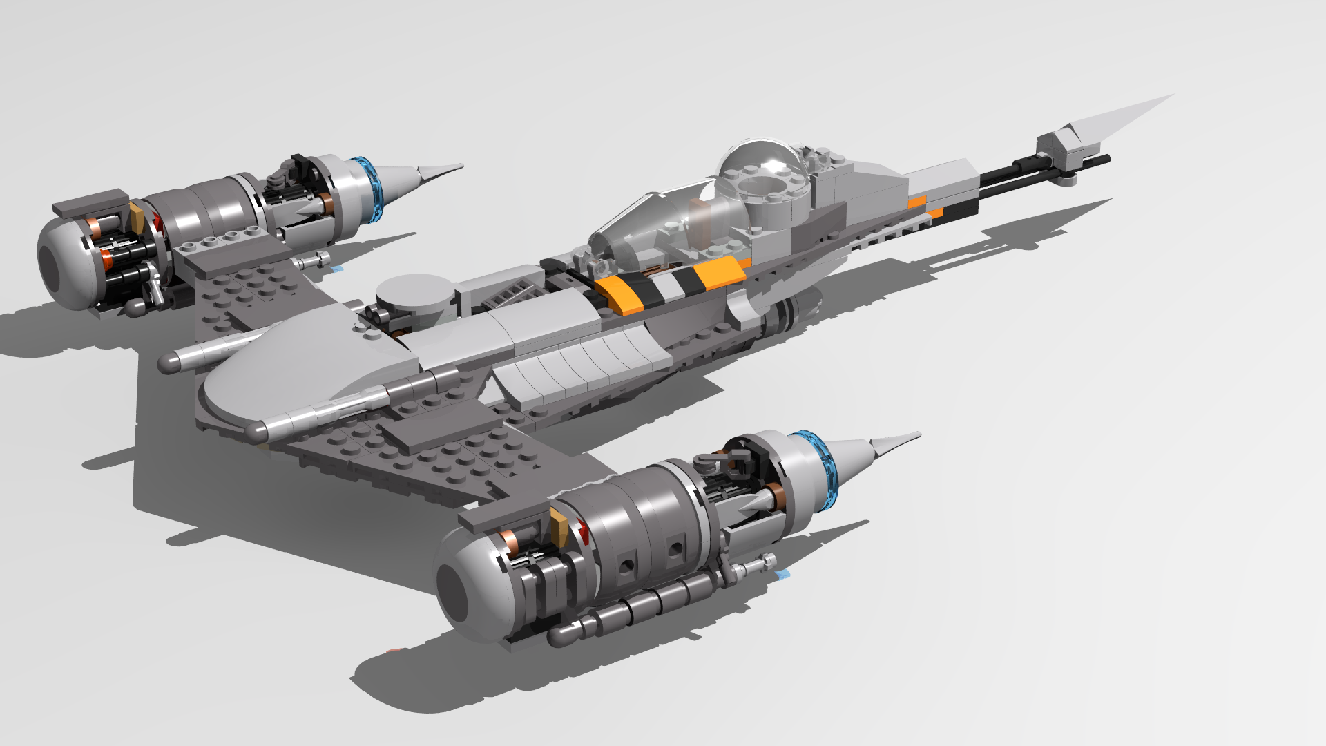 Собираем конструктор LEGO® Star Wars™ 75325 Звёздный истребитель Мандалорца N-1