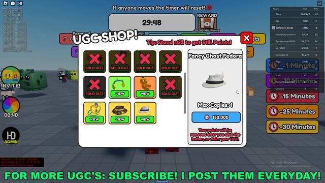 HOW TO GET ALL 8 UGC LIMITED IN UGC DON'T MOVE (ROBLOX FREE LIMITED UGC ITEMS)