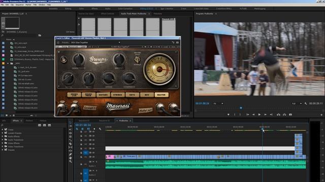 Adobe Premiere -  Волшебная кнопка для звука - плагин Maserati GRP