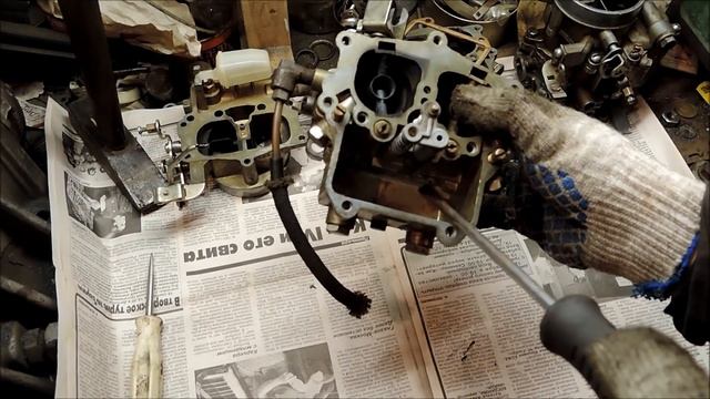 Карбюратор Газ 24 К-126Г (ГМ) Обзор и разборка - GAZ ROD Гараж смотреть онлайн