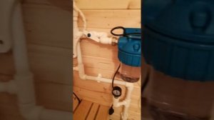 Водопровод в бане бочке