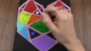 РАЗВИВАШКА для детей и родителей! рисованию акрилом на черном холсте! // Акриловая живопись!