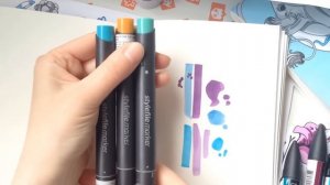 Чем я рисую? Обзор спиртовых маркеров. Stylefile, ProMarker | Winsor & Newton, Potentate