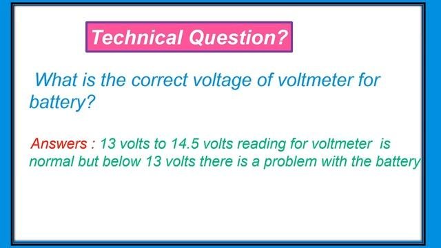 Automotive Mechanic Interview Questions And Answers Part 1