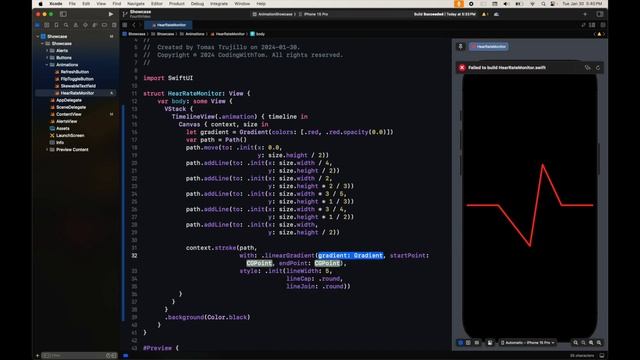 Creating a Heart Rate Monitor Animation - Animation Showcase Part 4 смотреть онлайн