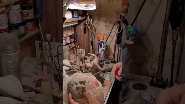 кукла из папье-маше , рассказываю о процессе смотреть онлайн