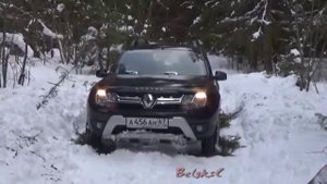 Как Рено Дастер застрял в сугробах в лесу под Смоленском.