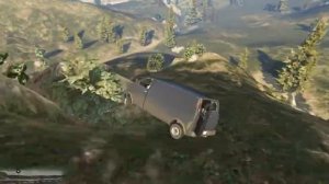 Gta 5 (падение с горы Чилиад)