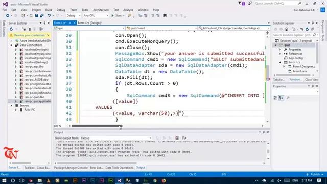 How to Create Quiz Application in C#.NET using SQL Server Database? [Part-2] [With Source Code]