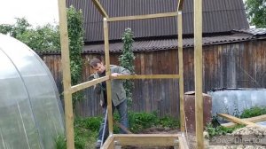 Дачный туалет. Часть 1 (каркас)