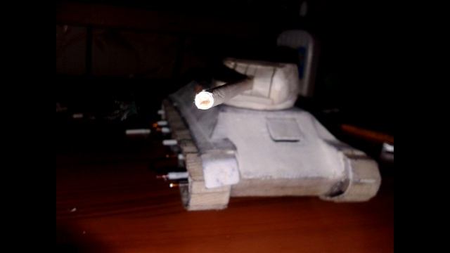 Т - 34 - 85 из картона (в масштабе 1/37) смотреть онлайн