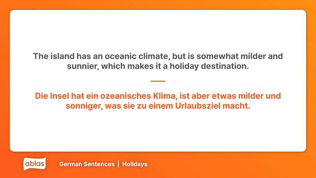 Holidays | German Example Sentence List смотреть онлайн