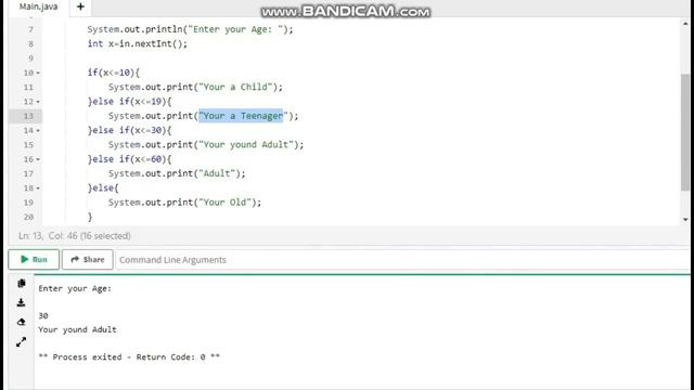 JAVA CONDITIONAL STATEMENT TUTORIAL (IF, ELSE, ELSE IF, SWITCH) смотреть онлайн