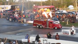 Aftershock Jet Fire Truck at Bradenton Motorsports Park.  Full Video.